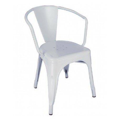 Cadeira Iron Tolix com Braço Branca