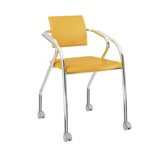 Cadeira Jersey Carraro Amarelo Ouro