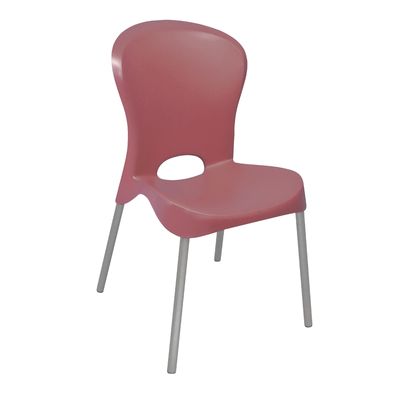 Cadeira Jolie Pernas Anodizadas Vermelha Tramontina
