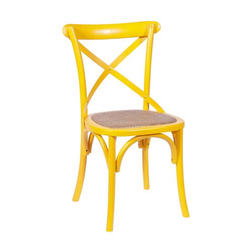 Cadeira Katrina Cross Amarela Amarela