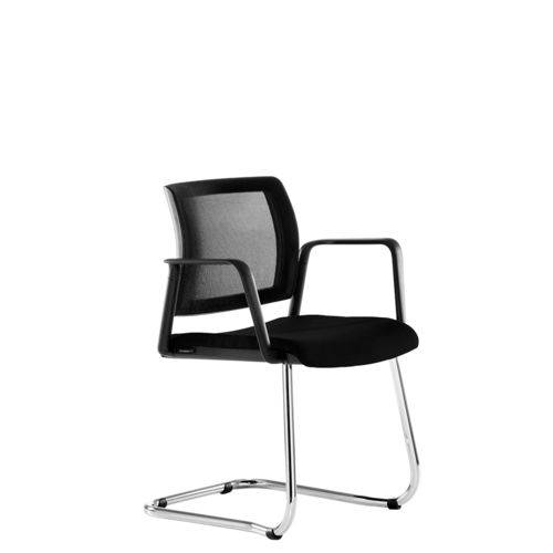 Cadeira Kind Fixa Premium em Tela Liso Preto
