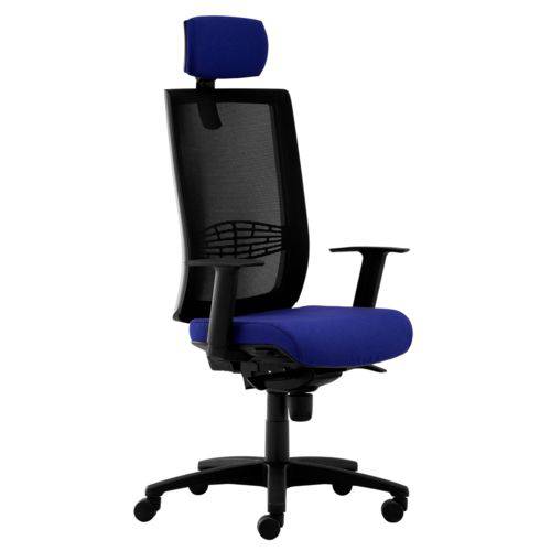 Cadeira Kind Presidente Executive Mesclado Azul/Preto