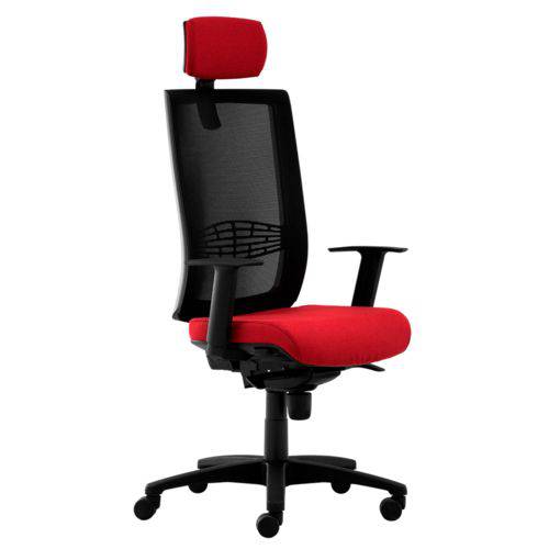 Cadeira Kind Presidente Executive Mesclado Vermelho/Preto