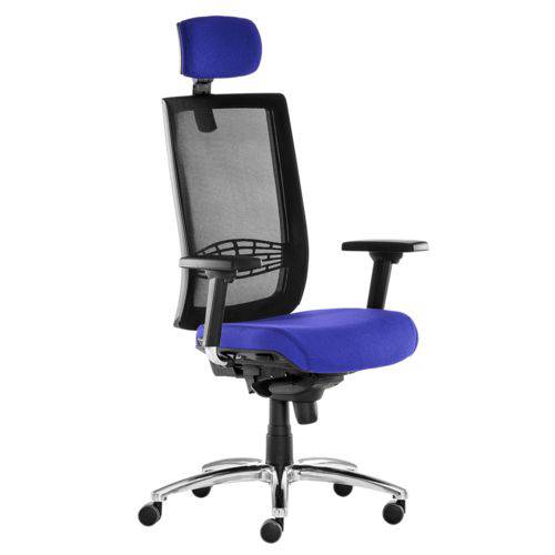 Cadeira Kind Presidente Premium Mesclado Azul/Preto
