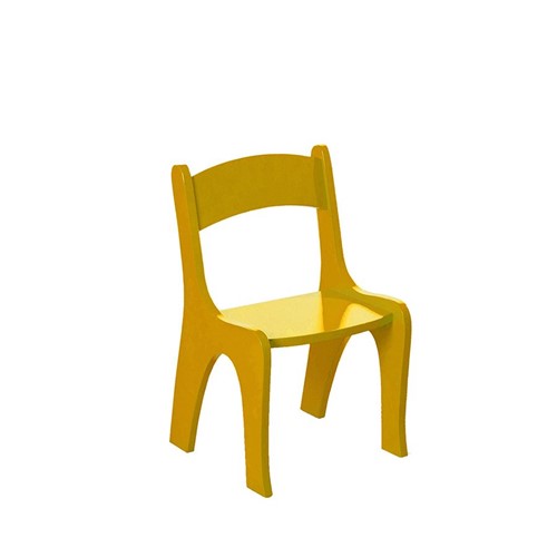 Cadeira Linha Infantil Amarela - Wood Prime TA 1104146