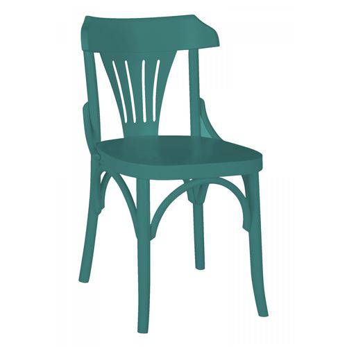 Cadeira Madeira Maciça Opzione Maxima Azul Claro