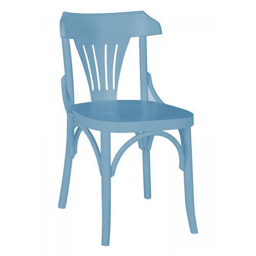 Cadeira Madeira Maciça Opzione Maxima Azul Serenata