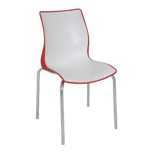 Cadeira Maja Vermelha e Branca Tramontina