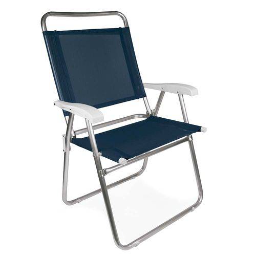 Cadeira Master Plus Alumínio Azul