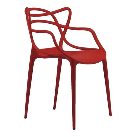 Cadeira Mix Chair Allegra Polipropileno Vermelho Byartdesign
