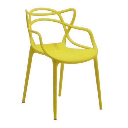 Cadeira Mix Kids Chair Allegra Polipropileno Amarelo Byartdesign