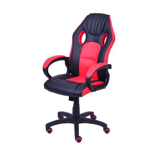 Cadeira Office Gamer Preta e Vermelha