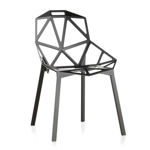 Cadeira One - Penélope - Design - Metal - Preto