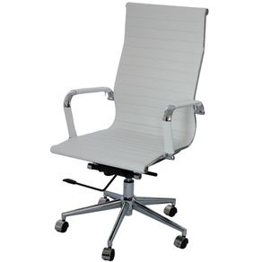Cadeira Or Design Assento e Encosto PU OR-3301 Alta Branco