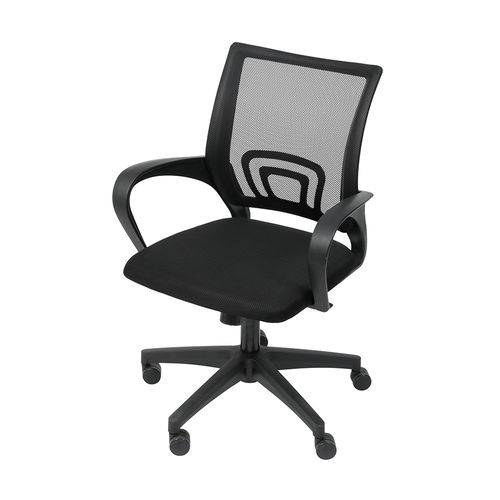 Cadeira Or Design de Escritorio Giratoria Baixa Encosto com Tela Mesh Or-3310 Preta