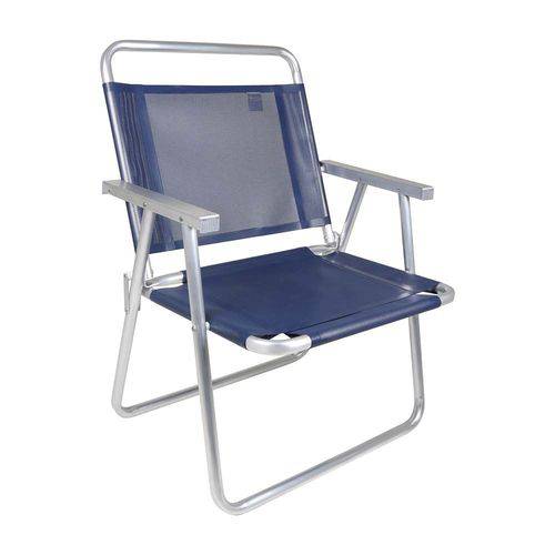 Cadeira Oversize Alumínio Azul - Mor 2132