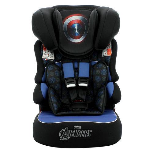 Cadeira para Auto - de 9 a 36 Kg - Beline - Disney - Marvel - Capitão América - Team Tex