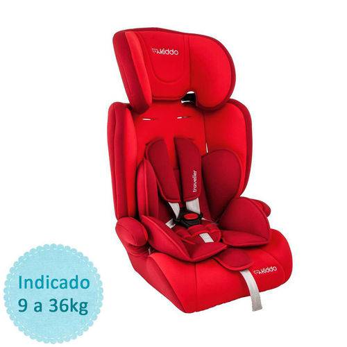 Cadeira para Auto Kiddo Traveller 9 a 36kg - Vermelho