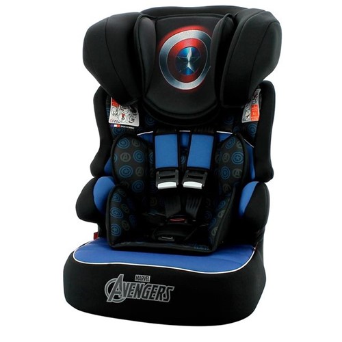 Cadeira para Carro 9 à 36 Kg Capitão America Marvel Azul Azul