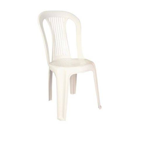 Cadeira Plástica Bistrô Branca Antares