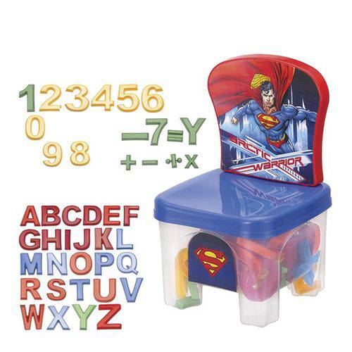 Cadeira Plástica com Letras/números do Superman