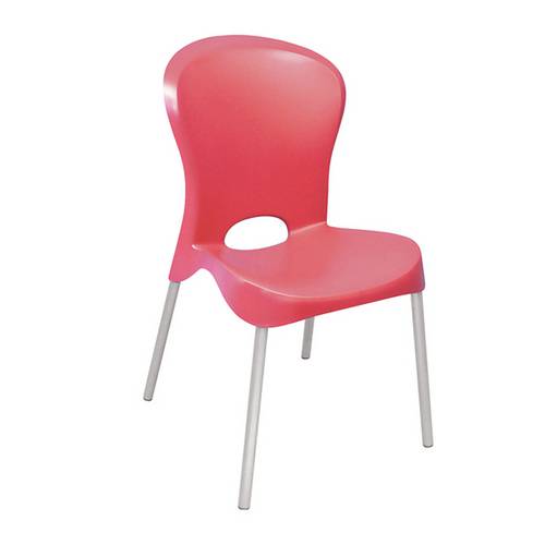 Cadeira Plástica Jolie Pernas Polidas Vermelha - Tramontina