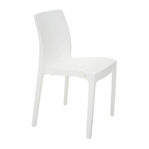 Cadeira Plastica Monobloco Alice Branca