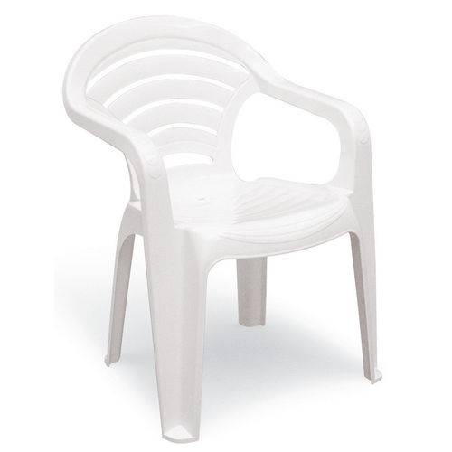 Cadeira Plástica Monobloco com Bracos Angra Branca Tramontina 92212/010