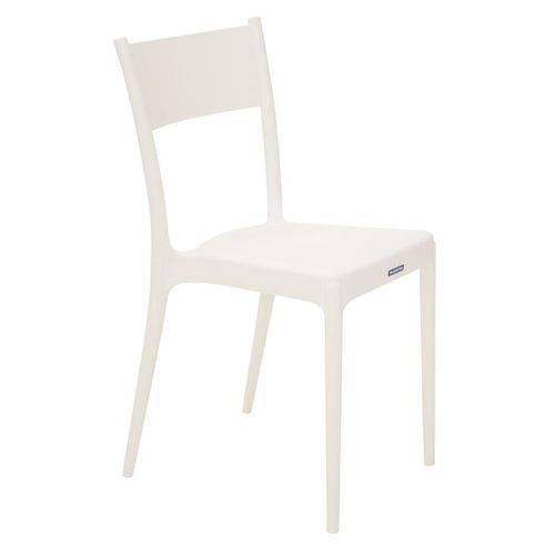 Cadeira Plastica Monobloco Diana Branca