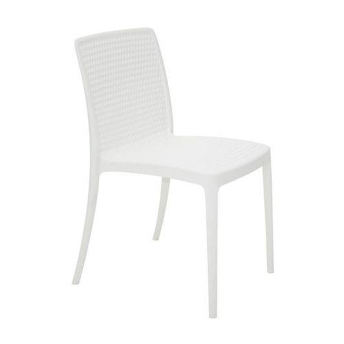 Cadeira Plastica Monobloco Isabelle Branca