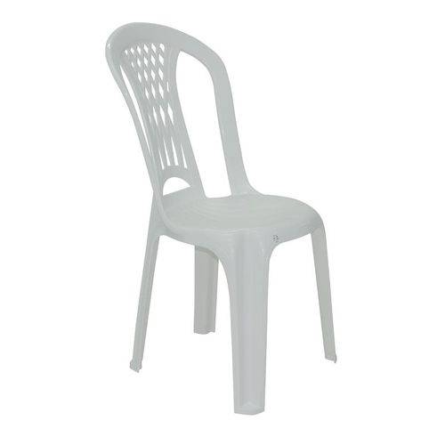 Cadeira Plastica Monobloco Laguna Economy Branca