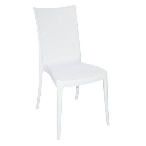 Cadeira Plastica Monobloco Laura Branca