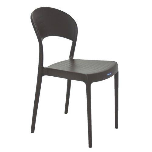 Cadeira Plastica Monobloco Sissi Marron