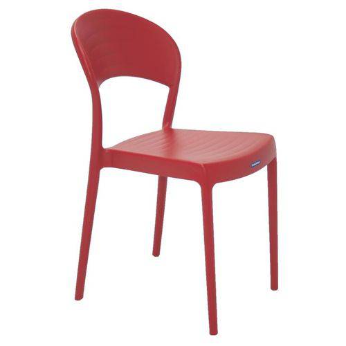 Cadeira Plastica Monobloco Sissi Vermelha