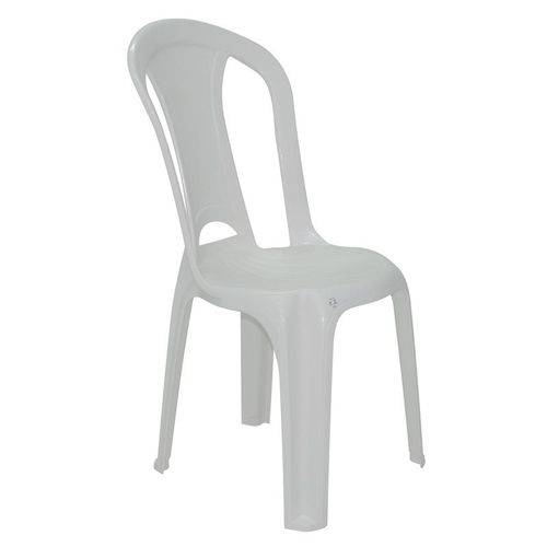 Cadeira Plastica Monobloco Torres Economy Branca