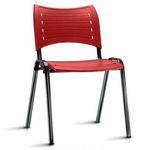 Cadeira Plástica Plus Vermelho (Kit 4 Peças)