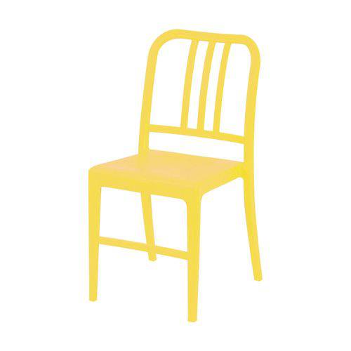 Cadeira Plástica Sem Braço 1138 PP OR Design Amarelo
