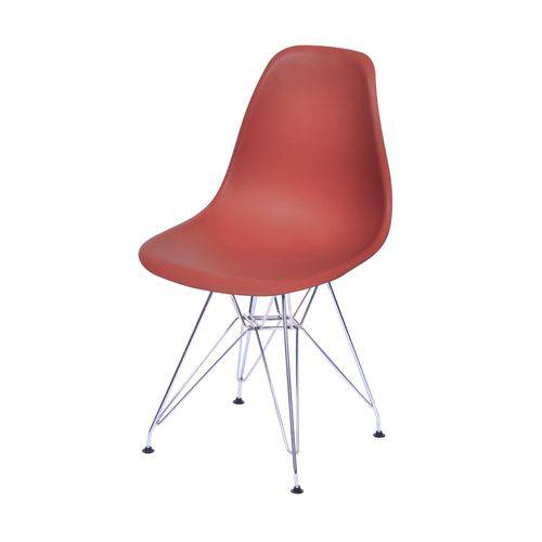 Cadeira Polipropileno Base em Metal OR Design Telha