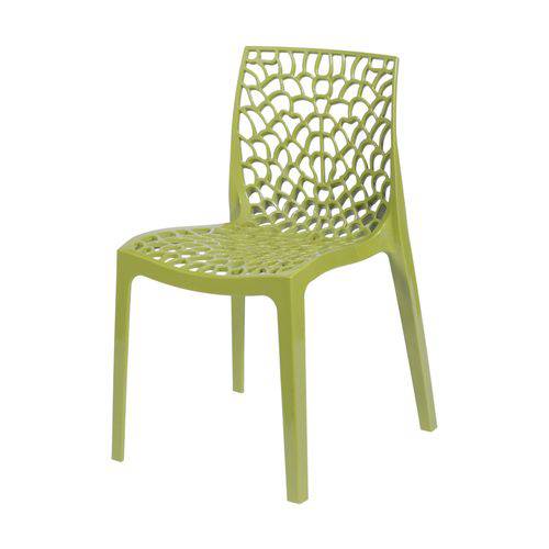 Cadeira Polipropileno Vazado Gruvyer OR Design Verde