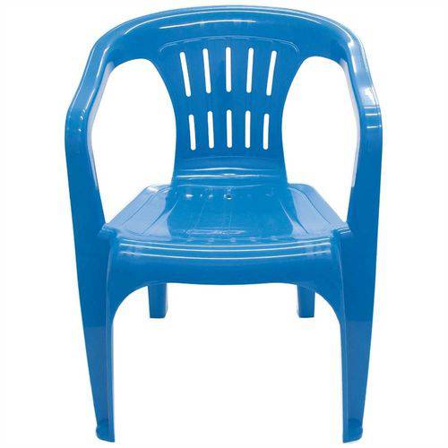 Cadeira Poltrona Atalaia Plástico Azul 92210070 Tramontina
