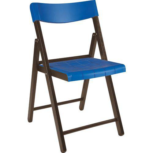 Cadeira Potenza Tabaco com Azul