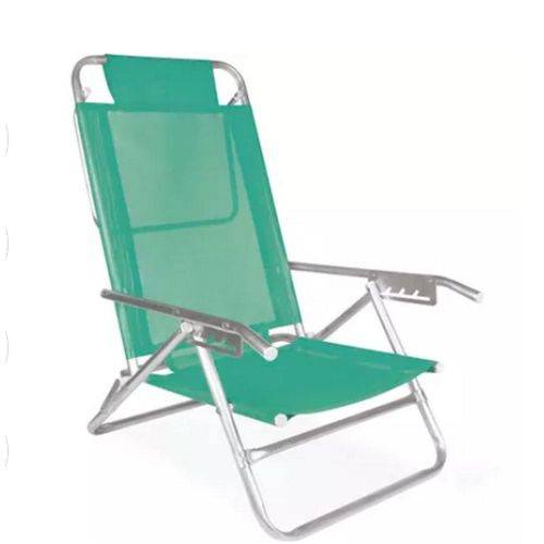 Cadeira Reclinavel Alumínio 05 Posições Cores Sortidas Mor