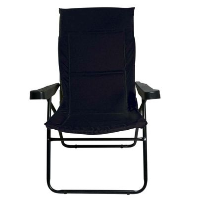 Cadeira Reclinável com Estofado Alfa 4 Posições Preta Mor 002301