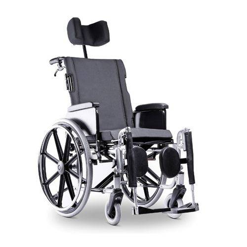 Cadeira Rodas Avd Aluminio Reclinavel 44 Cm Prata Ortobras88