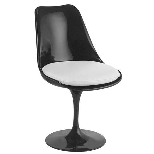 Cadeira Saarinen Preto - Assento Branco