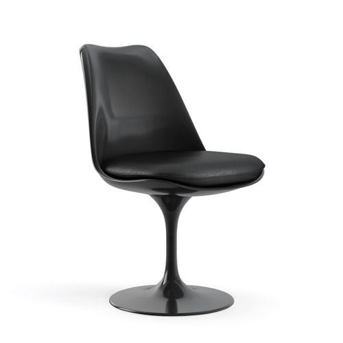 Cadeira Saarinen Tulip Preta - Assento Preto Preto