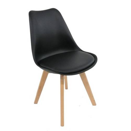 Cadeira Saarinen Wood Preto Byartdesign Preto