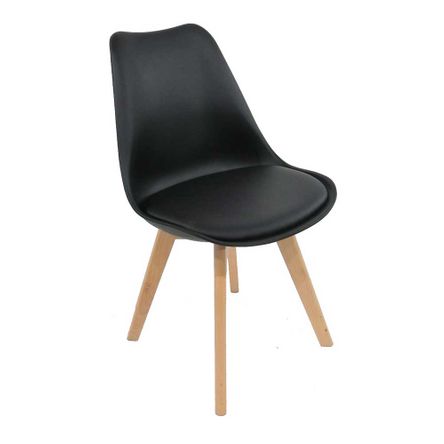 Cadeira Saarinen Wood Preto Original Entrega Byartdesign