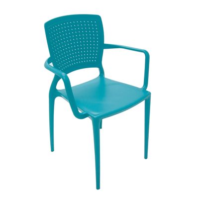 Cadeira Safira com Braços Azul Tramontina 92049070