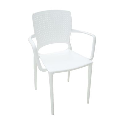 Cadeira Safira com Braços Branca Tramontina 92049010